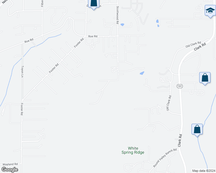 map of restaurants, bars, coffee shops, grocery stores, and more near 5156 Eden Road in Paradise