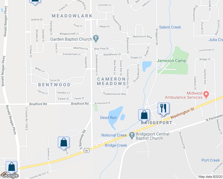map of restaurants, bars, coffee shops, grocery stores, and more near 9119 Angel Tear Way in Indianapolis