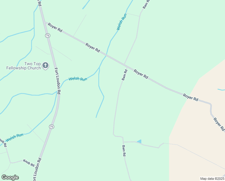 map of restaurants, bars, coffee shops, grocery stores, and more near 14025 Bain Road in Mercersburg