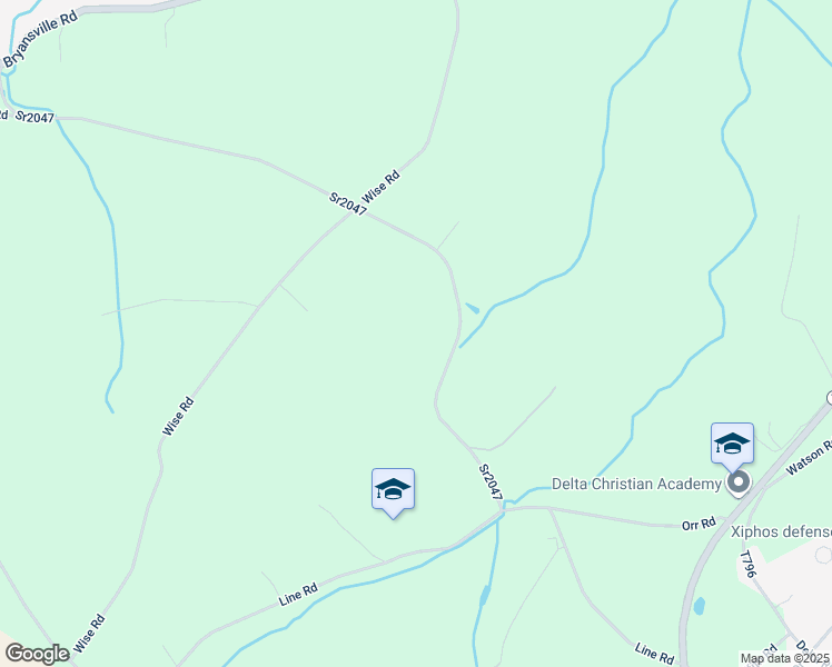 map of restaurants, bars, coffee shops, grocery stores, and more near 397 Wise Road in Delta