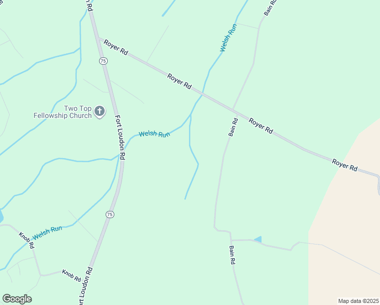 map of restaurants, bars, coffee shops, grocery stores, and more near 14025 Bain Road in Mercersburg