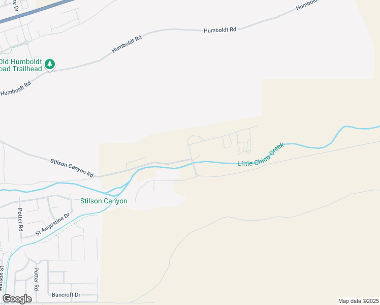 map of restaurants, bars, coffee shops, grocery stores, and more near Coyote Way in Chico