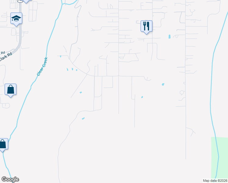 map of restaurants, bars, coffee shops, grocery stores, and more near 5210 Parkway Drive in Paradise