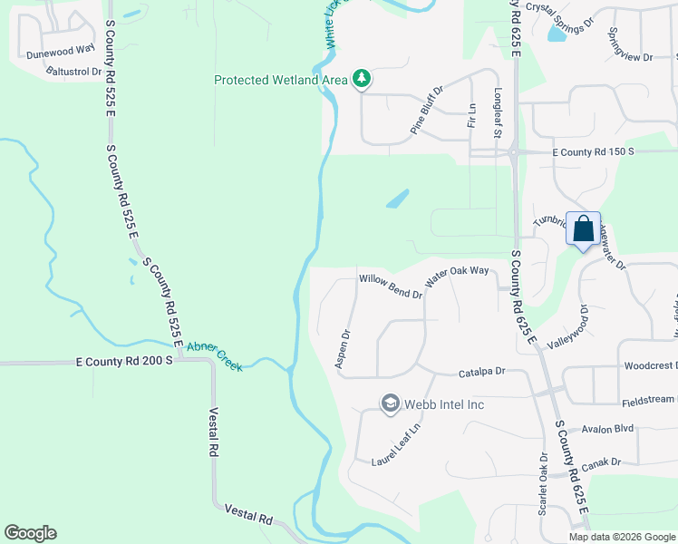 map of restaurants, bars, coffee shops, grocery stores, and more near 1802 Willow Bend Court in Avon