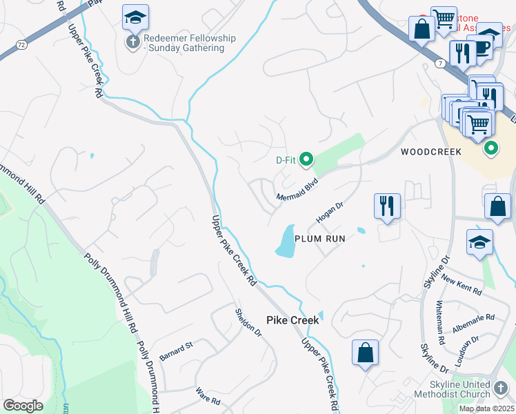 map of restaurants, bars, coffee shops, grocery stores, and more near 4920 South Tupelo Turn in Wilmington