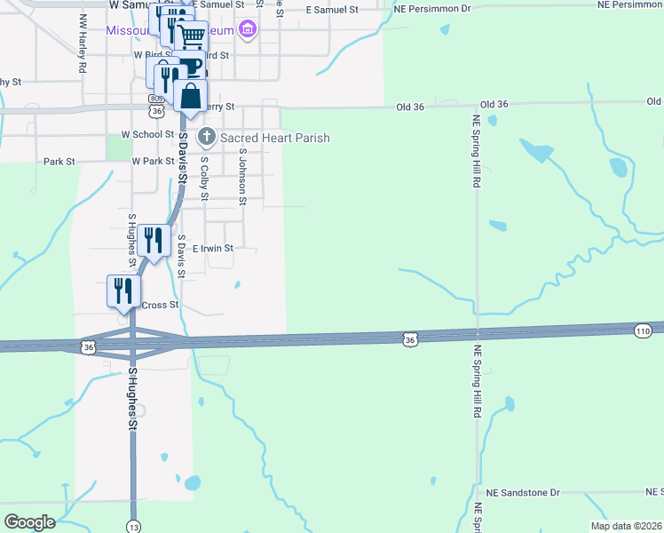 map of restaurants, bars, coffee shops, grocery stores, and more near in Hamilton