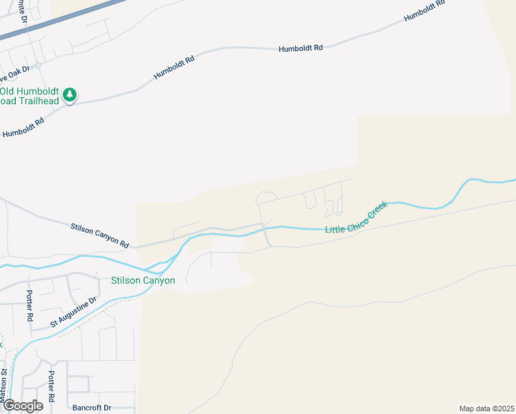 map of restaurants, bars, coffee shops, grocery stores, and more near Coyote Way in Chico
