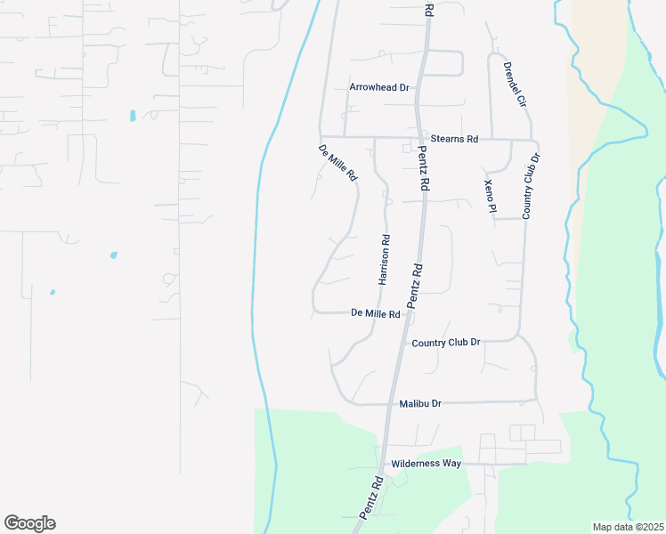 map of restaurants, bars, coffee shops, grocery stores, and more near 2195 De Mille Road in Paradise