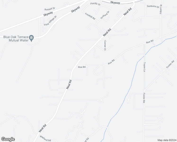 map of restaurants, bars, coffee shops, grocery stores, and more near 5216 Harmony Lane in Paradise