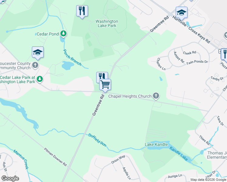 map of restaurants, bars, coffee shops, grocery stores, and more near 277 Chapel Heights Road in Washington Township