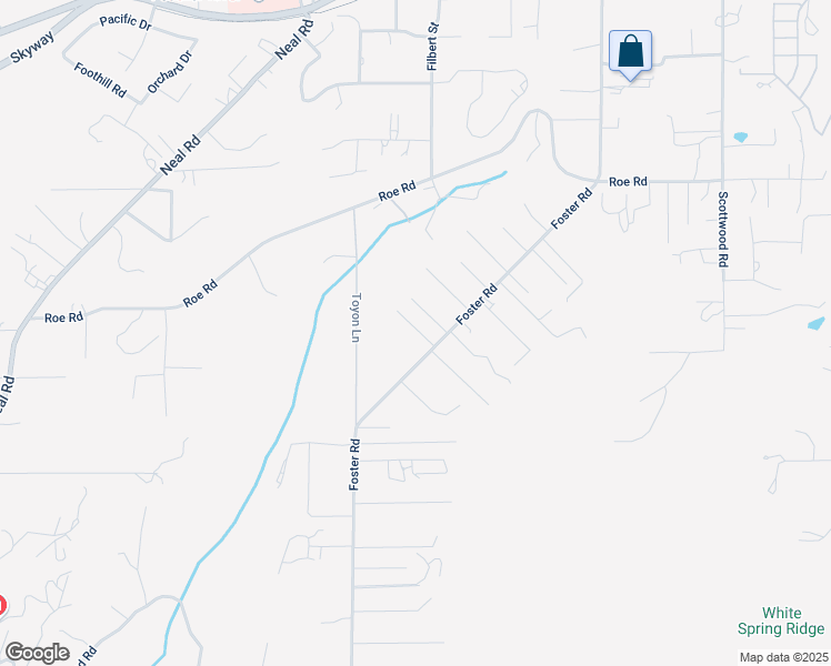 map of restaurants, bars, coffee shops, grocery stores, and more near 470 Stacy Lane in Paradise