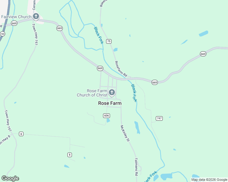 map of restaurants, bars, coffee shops, grocery stores, and more near 8607 McKinley Street in Crooksville