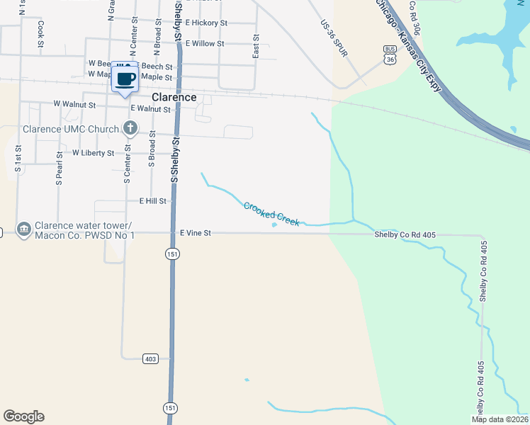 map of restaurants, bars, coffee shops, grocery stores, and more near in Clarence