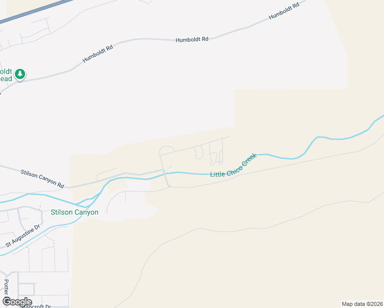 map of restaurants, bars, coffee shops, grocery stores, and more near 580 Coyote Way in Chico