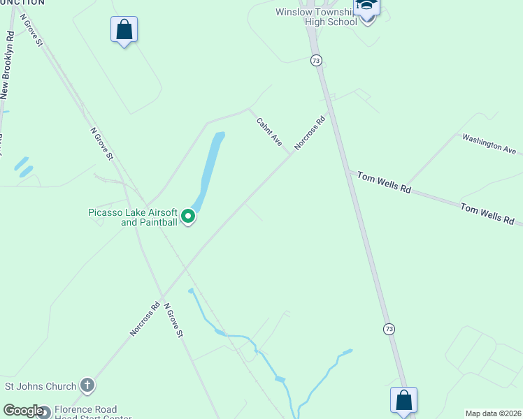 map of restaurants, bars, coffee shops, grocery stores, and more near 41 Norcross Road in Berlin