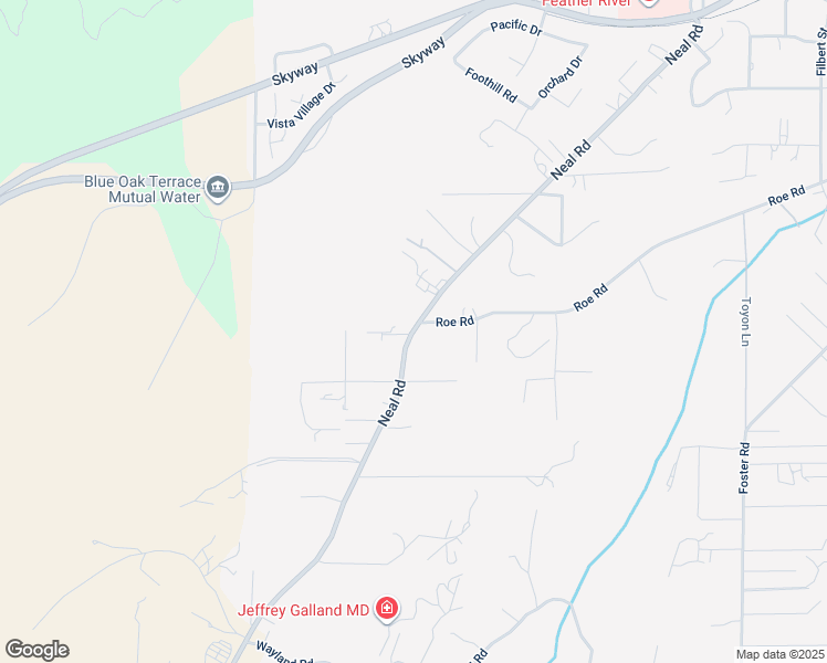 map of restaurants, bars, coffee shops, grocery stores, and more near Neal Road in Paradise