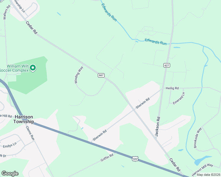 map of restaurants, bars, coffee shops, grocery stores, and more near 219 Cedar Road in Gloucester County