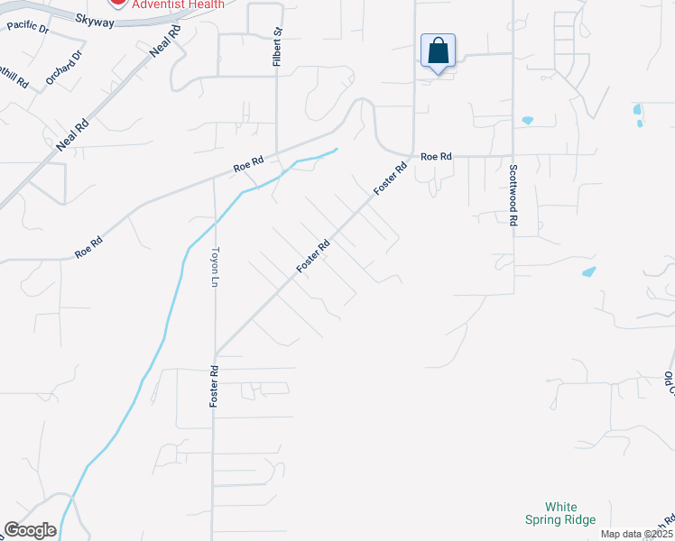 map of restaurants, bars, coffee shops, grocery stores, and more near 561 Rustic Lane in Paradise