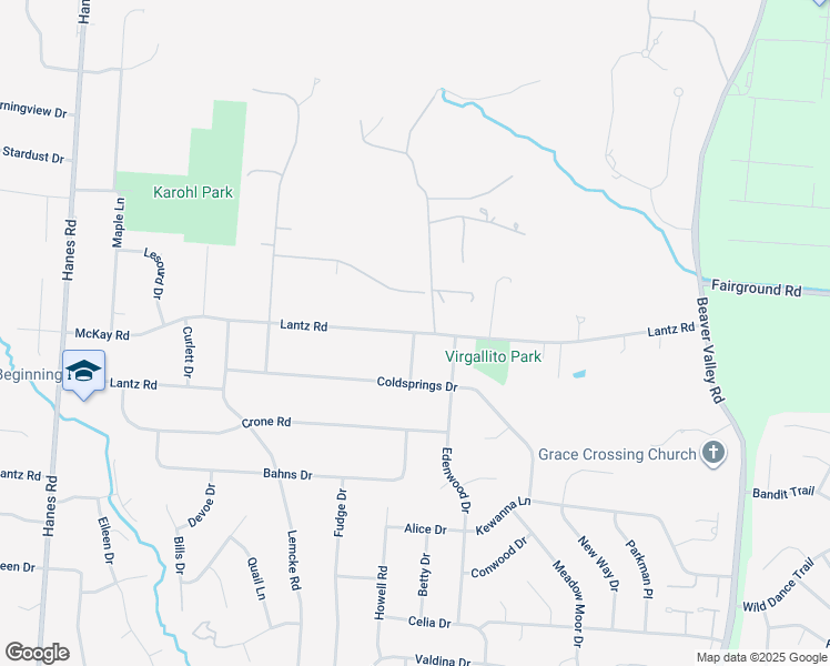 map of restaurants, bars, coffee shops, grocery stores, and more near 1698 Shoreham Drive in Beavercreek