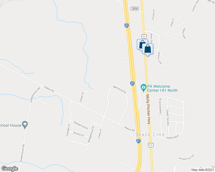 map of restaurants, bars, coffee shops, grocery stores, and more near 617 Victoria Drive in Greencastle