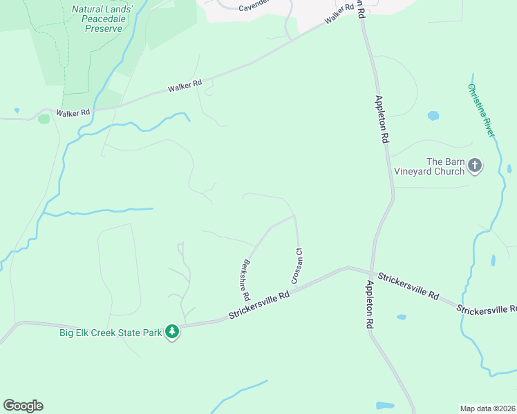 map of restaurants, bars, coffee shops, grocery stores, and more near 2 Appleby Lane in Landenberg