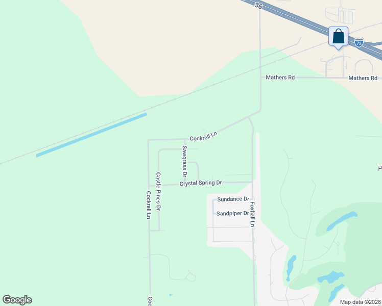 map of restaurants, bars, coffee shops, grocery stores, and more near Cockrell Lane in Springfield