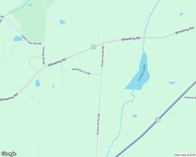map of restaurants, bars, coffee shops, grocery stores, and more near 3969 Nicholas Drive Northeast in Lancaster