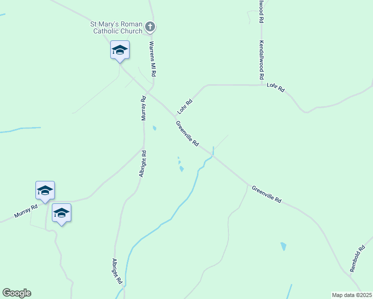 map of restaurants, bars, coffee shops, grocery stores, and more near 3601 Greenville Road in Meyersdale
