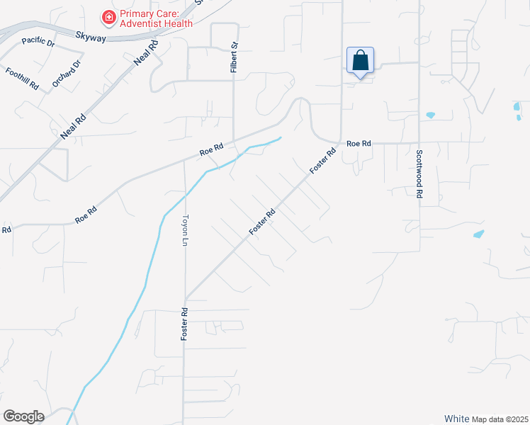 map of restaurants, bars, coffee shops, grocery stores, and more near 500 Saticoy Lane in Paradise
