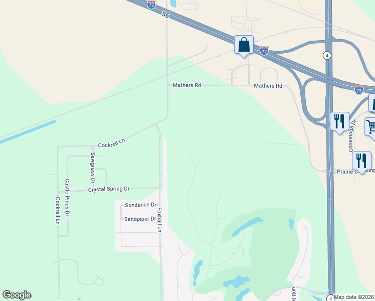 map of restaurants, bars, coffee shops, grocery stores, and more near 4404 Turtle Bay in Springfield