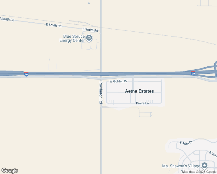 map of restaurants, bars, coffee shops, grocery stores, and more near 1426 North Powhaton Road in Aurora