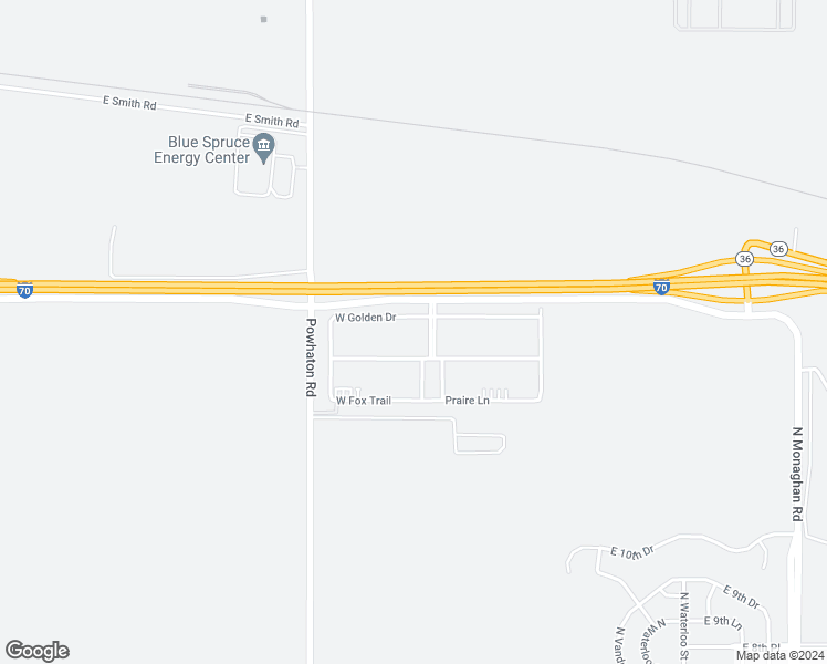 map of restaurants, bars, coffee shops, grocery stores, and more near 399 West Golden Drive in Aurora
