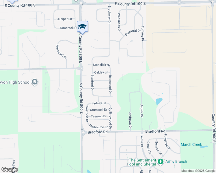 map of restaurants, bars, coffee shops, grocery stores, and more near 8187 Lomas Pass in Avon