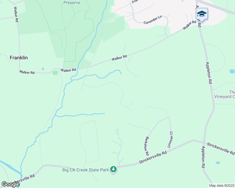 map of restaurants, bars, coffee shops, grocery stores, and more near 14 Ways Run in Landenberg