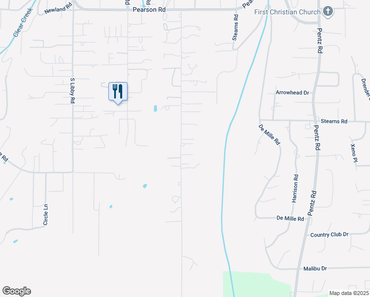 map of restaurants, bars, coffee shops, grocery stores, and more near 5270 Edgewood Lane in Paradise