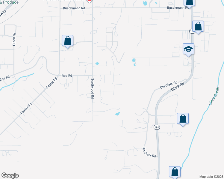 map of restaurants, bars, coffee shops, grocery stores, and more near 861 Seneca Drive in Paradise