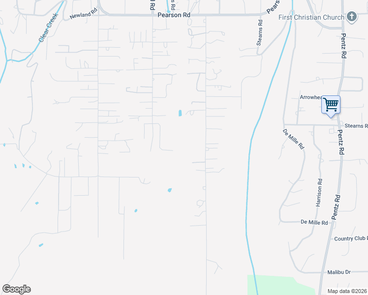 map of restaurants, bars, coffee shops, grocery stores, and more near 1557 La Grand View Road in Paradise