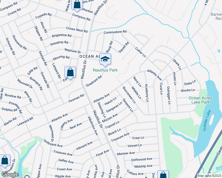 map of restaurants, bars, coffee shops, grocery stores, and more near 314 Atlantis Avenue in Stafford Township