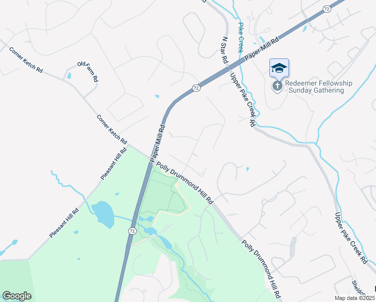 map of restaurants, bars, coffee shops, grocery stores, and more near 7 Sunrise Drive in Newark