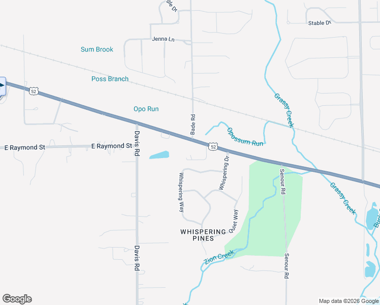 map of restaurants, bars, coffee shops, grocery stores, and more near 10226 Whispering Way in Indianapolis