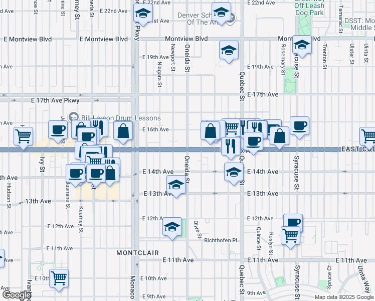East Colfax Avenue & Oneida Street, Denver CO Walk Score