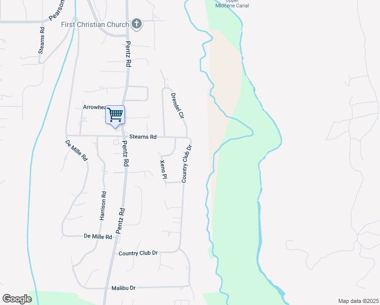 map of restaurants, bars, coffee shops, grocery stores, and more near 5286 Country Club Drive in Paradise
