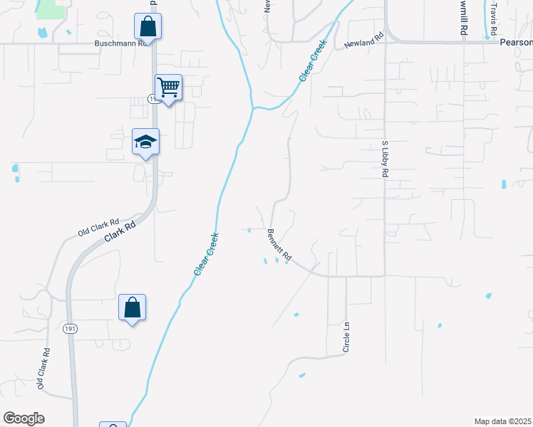 map of restaurants, bars, coffee shops, grocery stores, and more near 5195 Bennett Road in Paradise