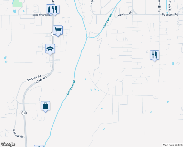 map of restaurants, bars, coffee shops, grocery stores, and more near 5195 Bennett Road in Paradise