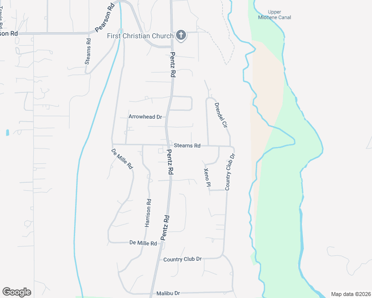 map of restaurants, bars, coffee shops, grocery stores, and more near 2336 Stearns Road in Paradise