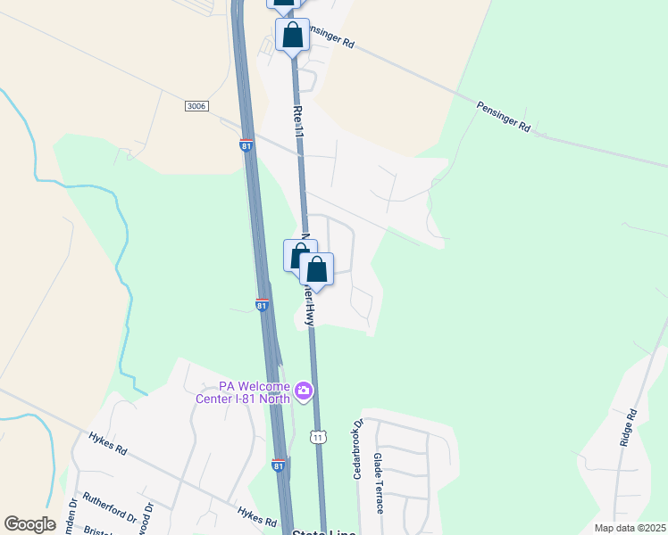 map of restaurants, bars, coffee shops, grocery stores, and more near 14375 Greenview Drive in Greencastle