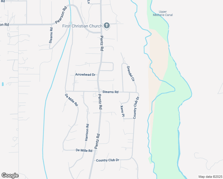 map of restaurants, bars, coffee shops, grocery stores, and more near 2344 Stearns Road in Paradise