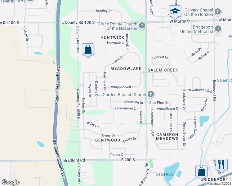 map of restaurants, bars, coffee shops, grocery stores, and more near 10774 Miller Drive in Morgan County