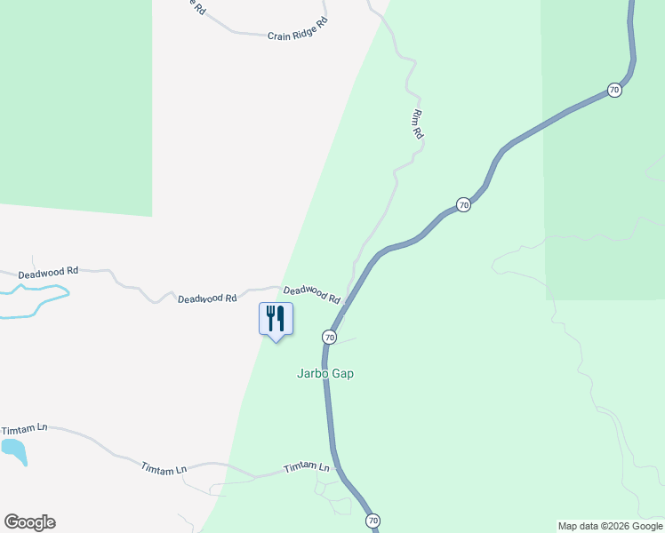 map of restaurants, bars, coffee shops, grocery stores, and more near 12059 Andy Mountain Road in Oroville