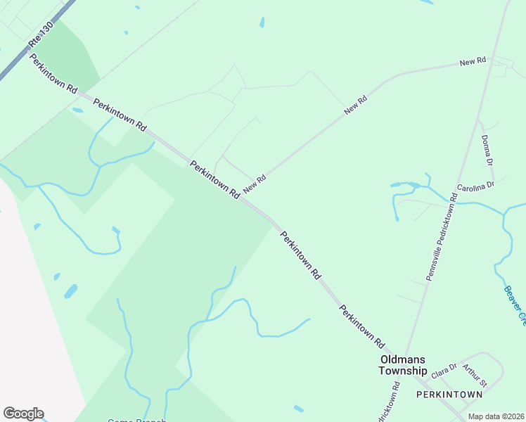 map of restaurants, bars, coffee shops, grocery stores, and more near 101 Perkintown Road in Pedricktown